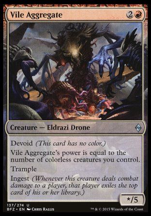 Vile Aggregate (Battle for Zendikar) Trading Card