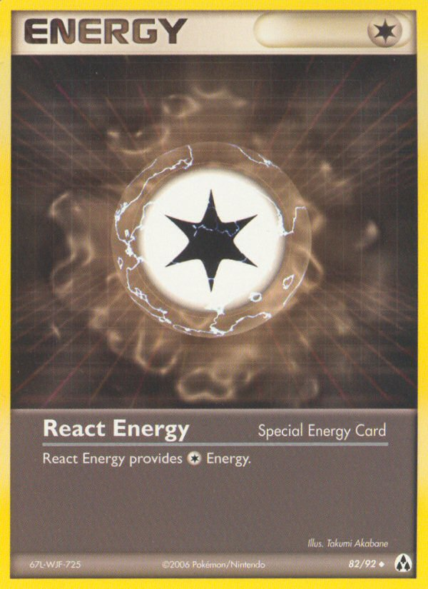 React Energy (82/92) - Legend Maker Pokémon Card