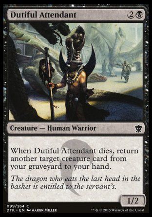 Dutiful Attendant (Dragons of Tarkir) Trading Card