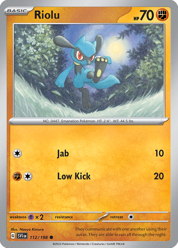 Riolu (112/198) - Scarlet & Violet