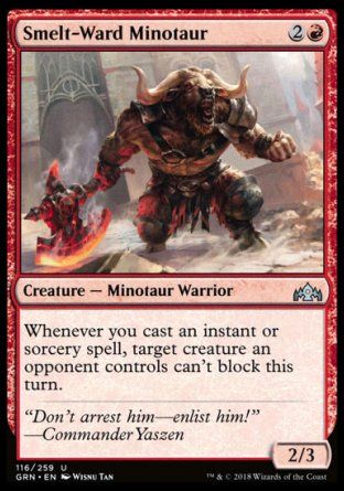 Smelt-Ward Minotaur (Guilds of Ravnica) Trading Card