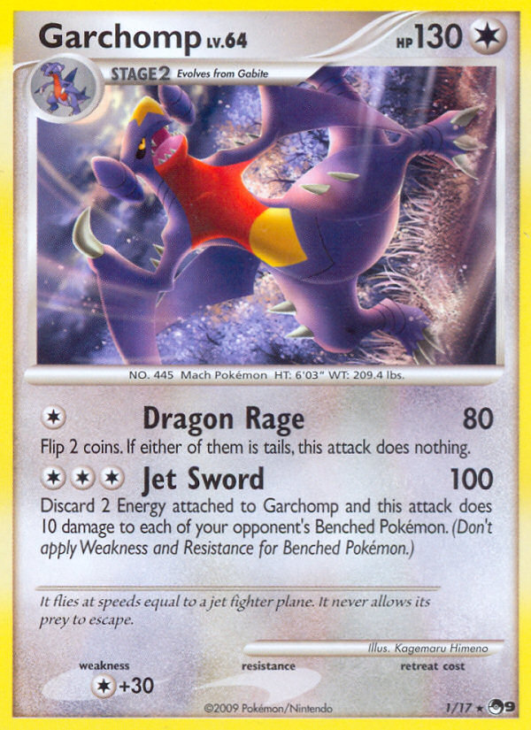 Garchomp (1/17) - POP Series 9 Pokémon Card