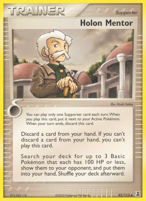 Holon Mentor (Trainer: Supporter) (93/113) - Delta Species Pokémon Card