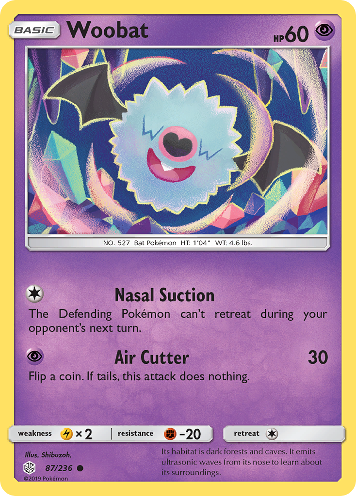 Woobat (87/236) - Cosmic Eclipse Pokémon Card