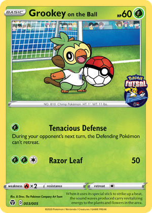 Grookey on the Ball (3/5) - Pokémon Futsal Collection