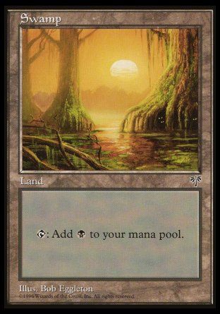 Swamp (Mirage) Trading Card