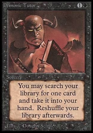 Demonic Tutor (Alpha) Trading Card