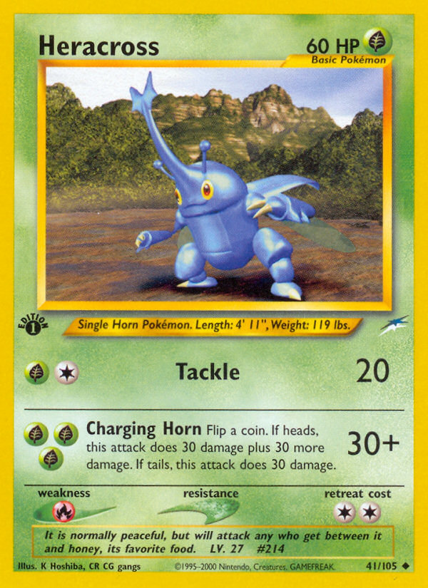 Heracross (41/105) - Neo Destiny Pokémon Card