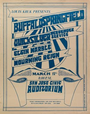 Buffalo Springfield San Jose Civic Auditorium 1968