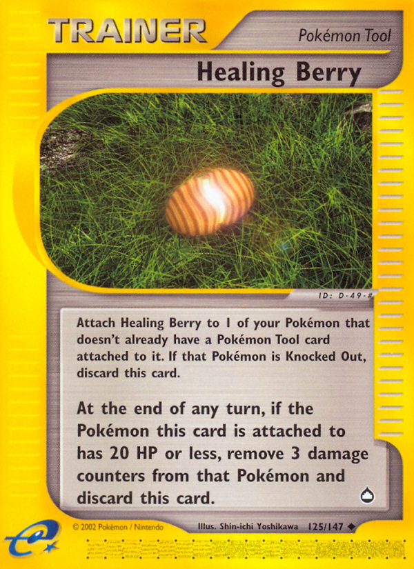 Healing Berry (Trainer: Pokémon Tool) (125/147) - Aquapolis Pokémon Card