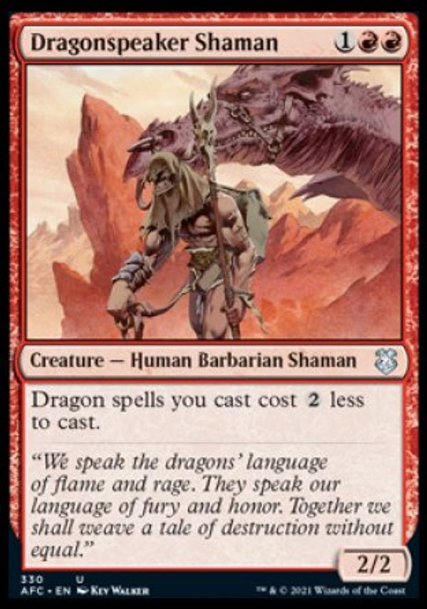 Dragonspeaker Shaman (D&D Realms Commander Decks) Value