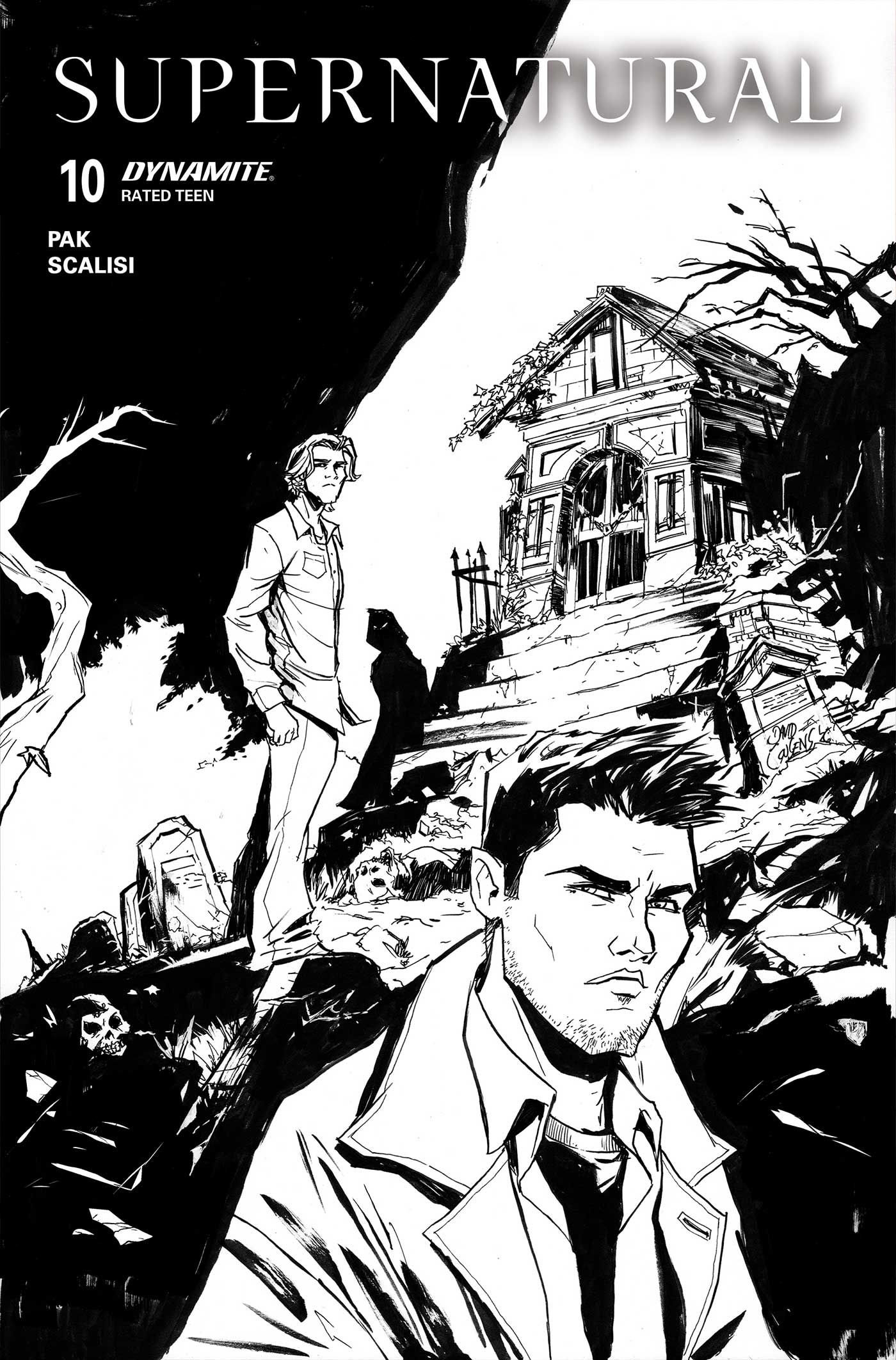 Supernatural #10 (Cvr G Inc 1:10 David Cousens Line Art Variant) Comic