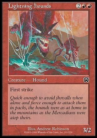 Lightning Hounds (Mercadian Masques) Trading Card