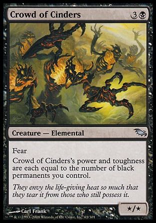 Crowd of Cinders (Shadowmoor) Trading Card