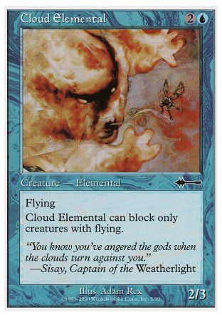 Cloud Elemental (Beatdown) Trading Card