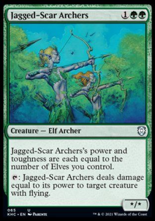 Jagged-Scar Archers (Kaldheim Commander Decks) Trading Card