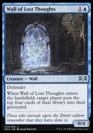 Wall of Lost Thoughts (Ravnica Allegiance) Trading Card