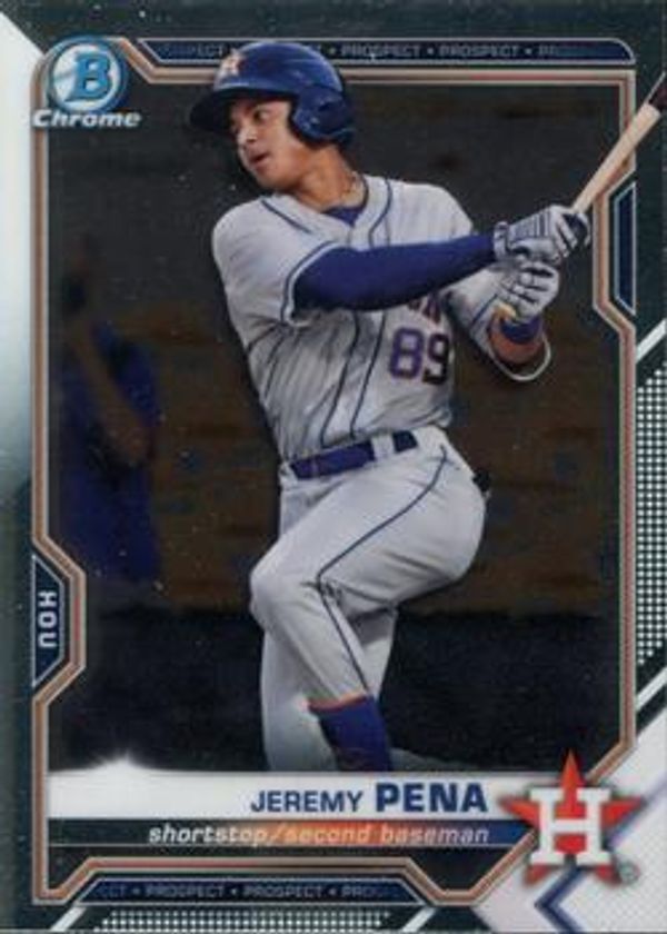 Jeremy Pena 2021 Bowman Chrome - Prospects Baseball #BCP-190