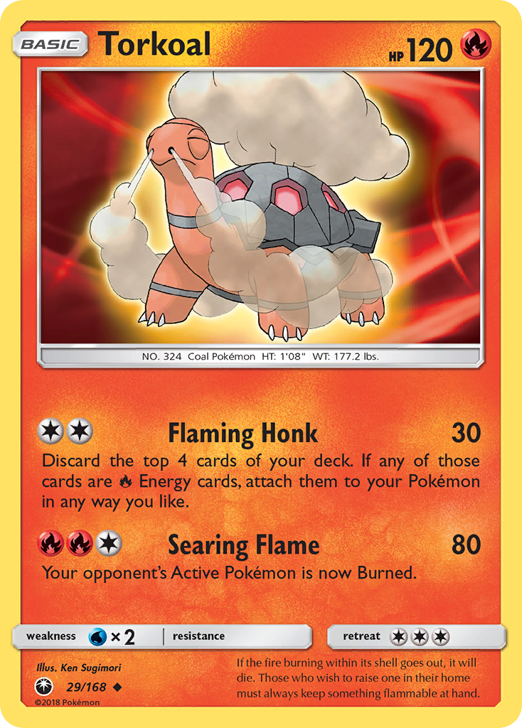 Torkoal (29/168) - Celestial Storm Pokémon Card