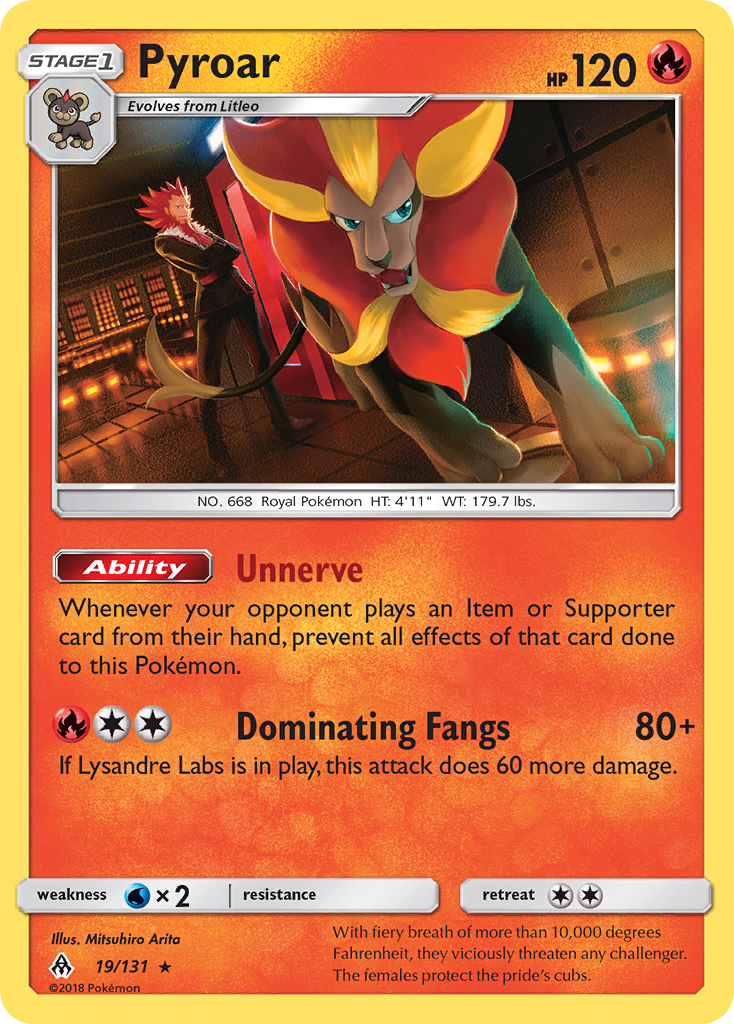 Pyroar (19/131) - Forbidden Light Pokémon Card