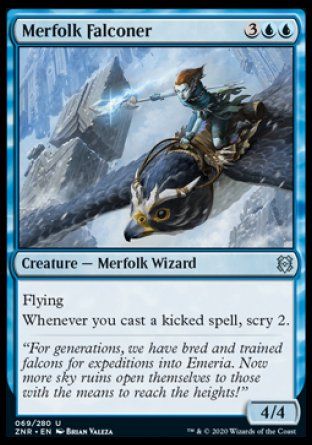 Merfolk Falconer (Zendikar Rising) Trading Card