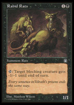 Rabid Rats (Stronghold) Trading Card