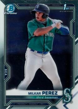 Milkar Perez 2021 Bowman Chrome - Prospects Baseball #BCP-215 Sports Card