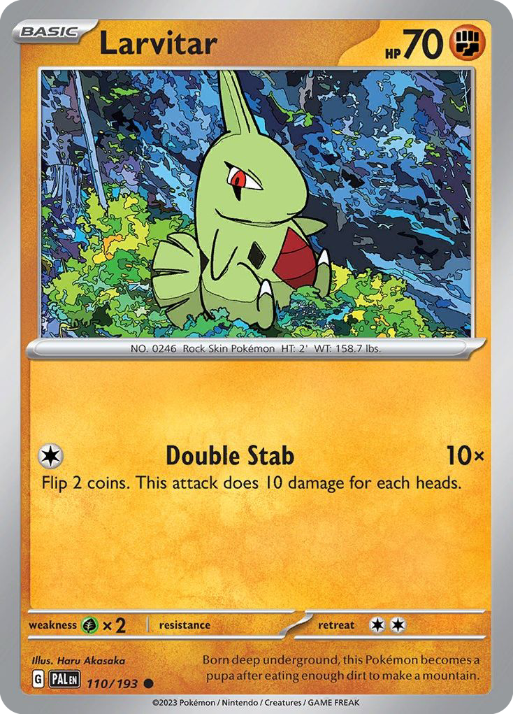 Larvitar (110/193) - Paldea Evolved Pokémon Card