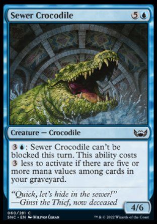 Sewer Crocodile (Streets of New Capenna) Trading Card