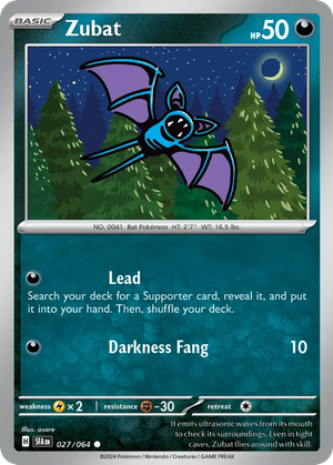 Zubat (27/64) - Shrouded Fable (Reverse Holo)