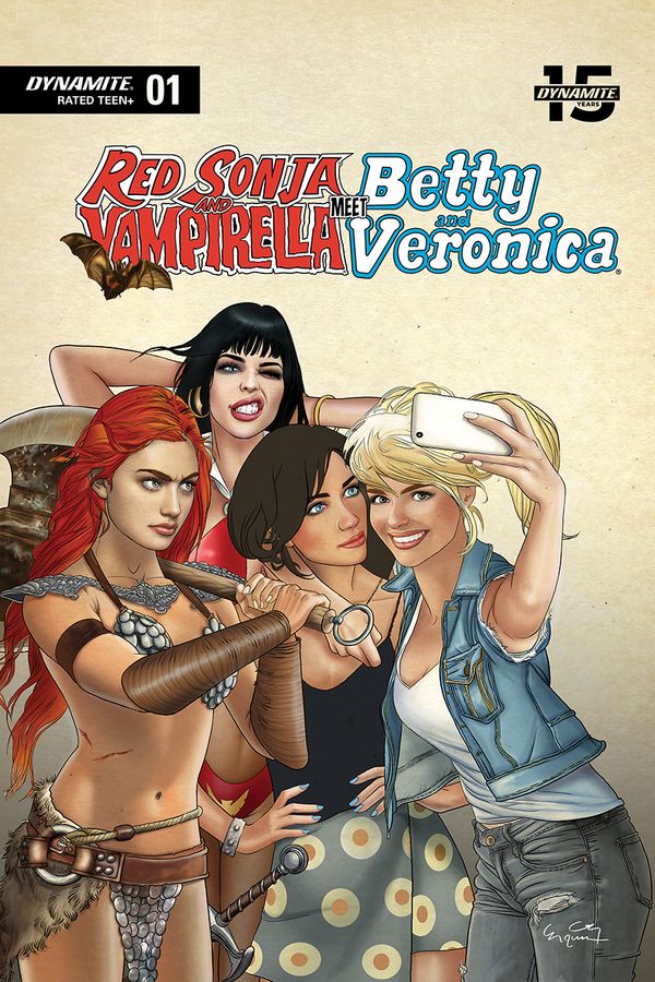 Red Sonja Vampirella Betty Veronica #1 (Selfie Ltd Cover)