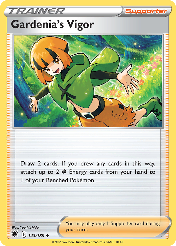 Gardenia's Vigor (Trainer: Supporter) (143/189) - Astral Radiance Pokémon Card