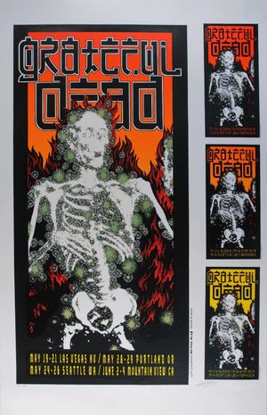 Grateful Dead Spring Tour Uncut Proof 1995