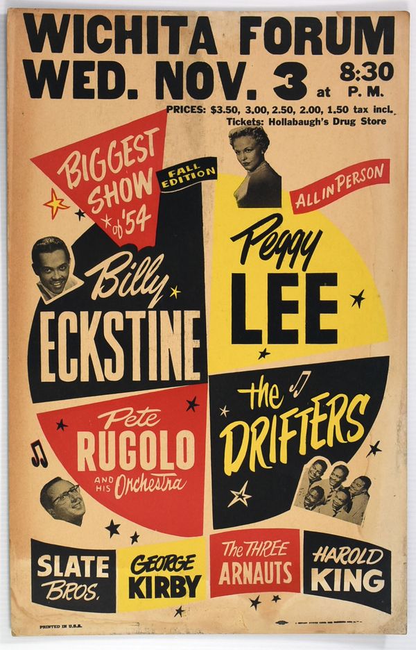 Peggy Lee & The Drifters Wichita Forum 1954