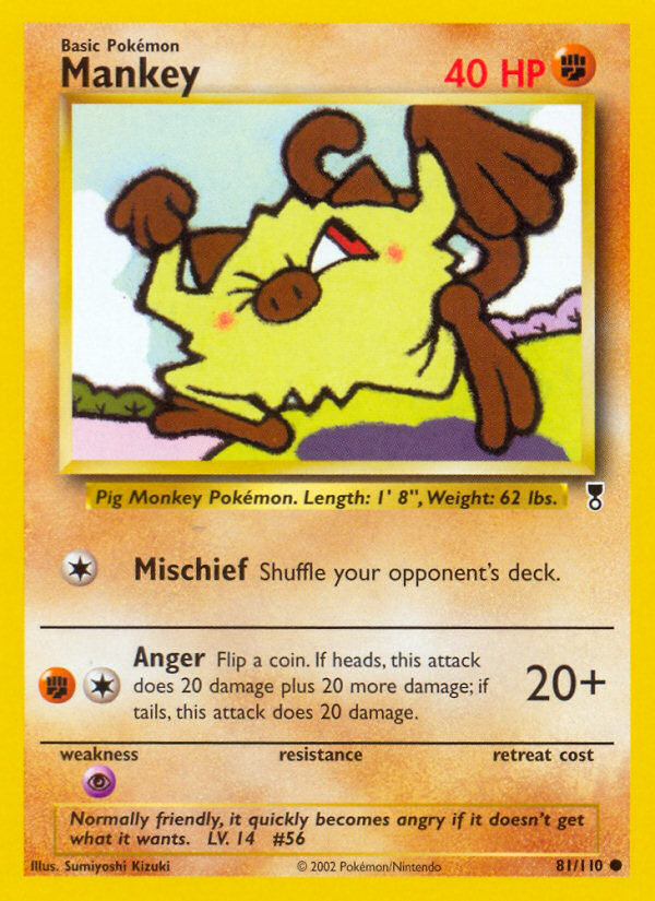 Mankey (81/110) - Legendary Collection Pokémon Card