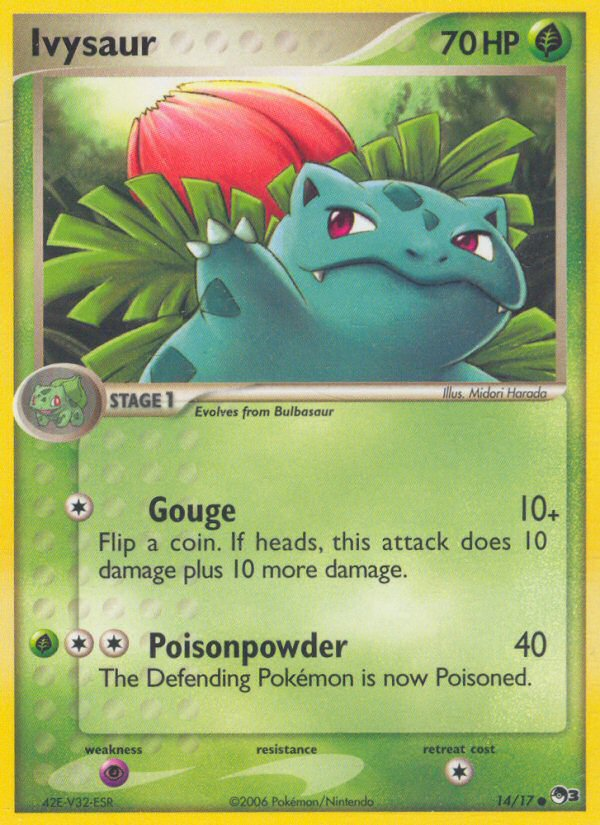 Ivysaur (14/17) - POP Series 3 Pokémon Card