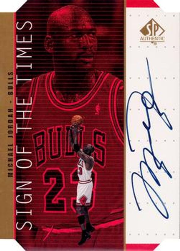 Michael Jordan 1998-99 SP Authentic - Sign of the Times Gold #MJ