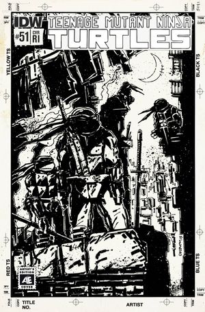 Teenage Mutant Ninja Turtles #51 (ncentive Kevin Eastman Artists Edition Variant Cover)