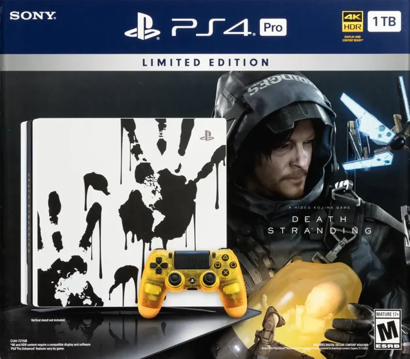 PlayStation 4 Pro 1TB Limited Edition Console [Death Stranding Bundle] Video Game