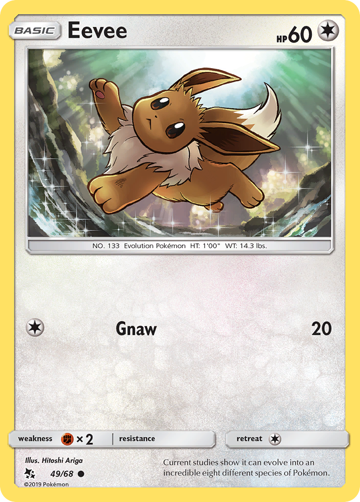 Eevee (49/68) - Hidden Fates Pokémon Card