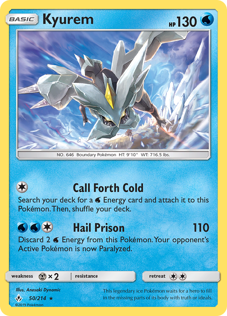 Kyurem (50/214) - Unbroken Bonds Pokémon Card