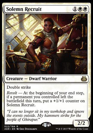 Solemn Recruit (Aether Revolt) Trading Card