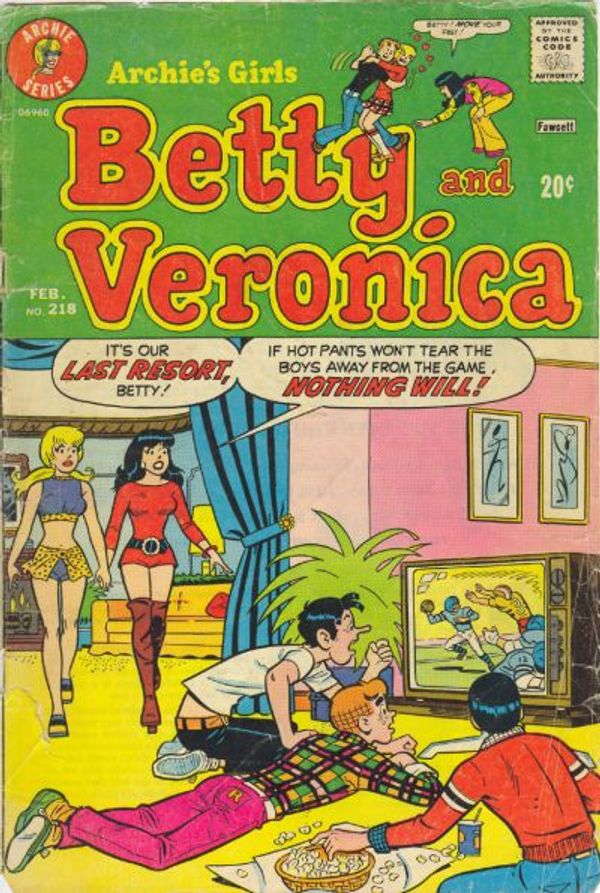 Archie's Girls Betty and Veronica #218