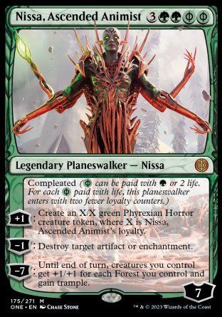 Nissa, Ascended Animist (Phyrexia: All Will Be One) Trading Card