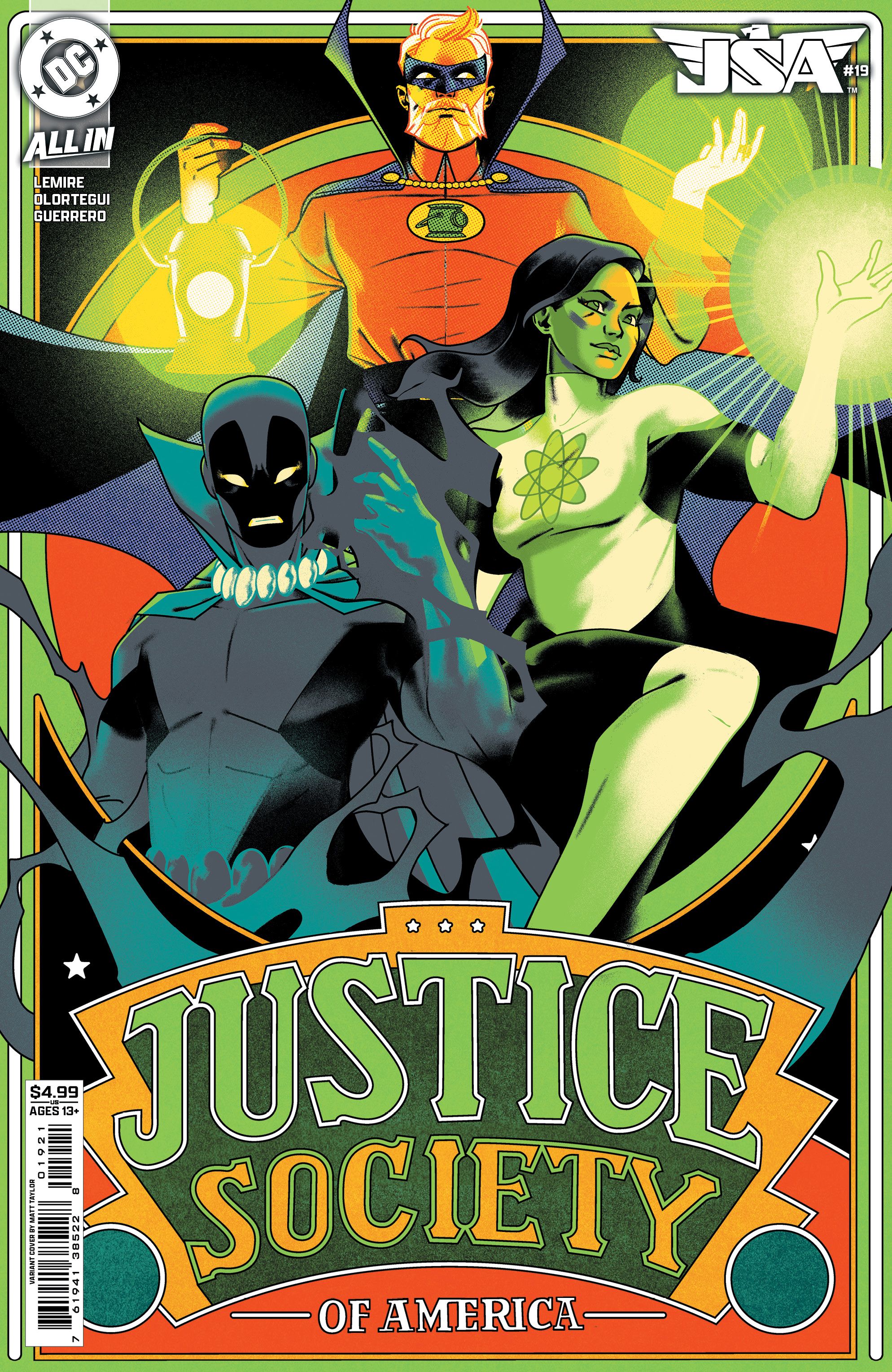 JSA #19 (Cvr B Matt Taylor Card Stock Variant) Comic