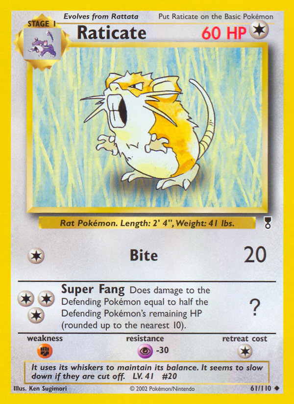 Raticate (61/110) - Legendary Collection Pokémon Card