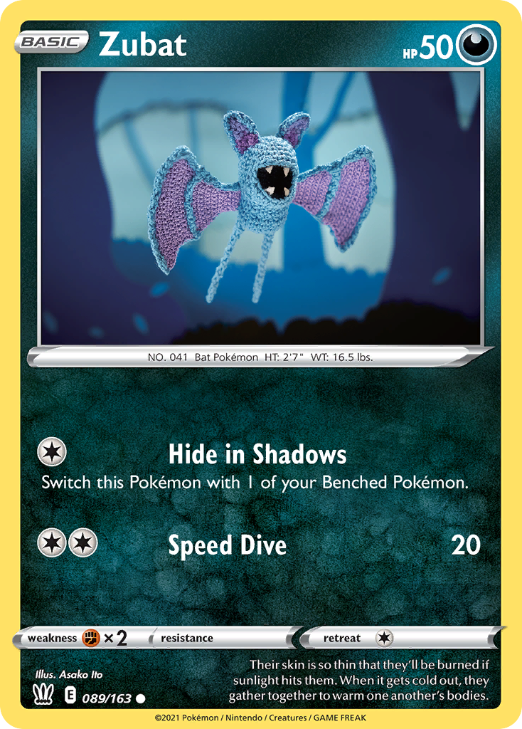 Zubat (89/163) - Battle Styles Pokémon Card