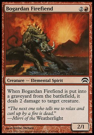 Bogardan Firefiend (Planechase decks) Trading Card