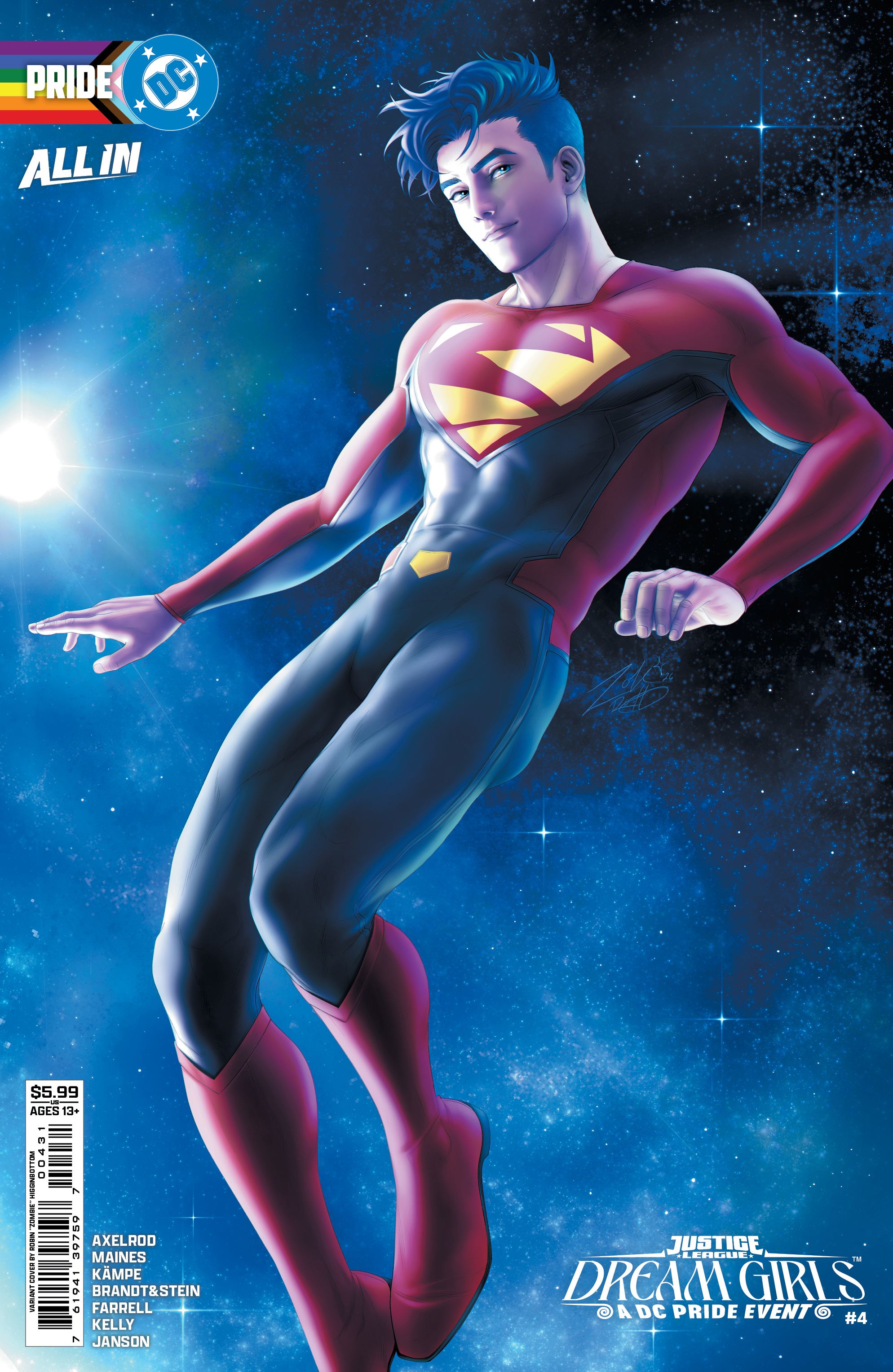 Justice League Dream Girls A DC Pride Event #4 (Cvr C Robin Zombie Higginbottom Card Stock Variant) Comic
