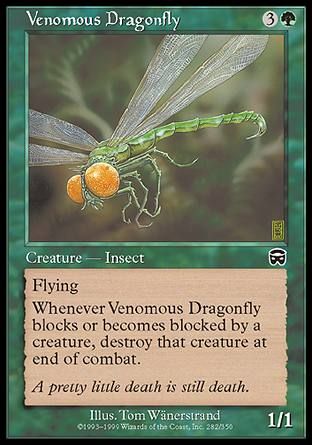 Venomous Dragonfly (Mercadian Masques) Trading Card